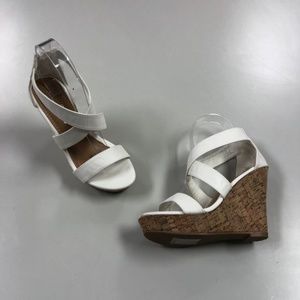 Wedge Sandals from Fashion Focus - Lisa-3 White